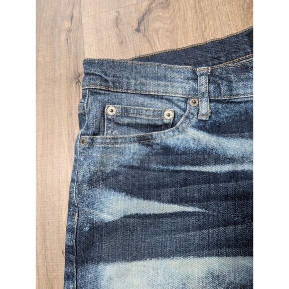 Banana Republic Blue Denim Shorts Size 10 Bleach Splash Cut Off 5" Women's - Picture 4 of 8